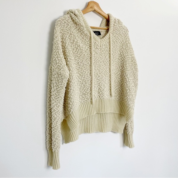 VICI Cream No Brainer Popcorn Boucle Hoodie Sweatshirt - Picture 6 of 12